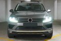 VOLKSWAGEN TOUAREG II 7P 2014-2018 PO FACELIFTINGU KRATKA PRZEDNIEGO ZDERZAKA LEWA 7P6853665B