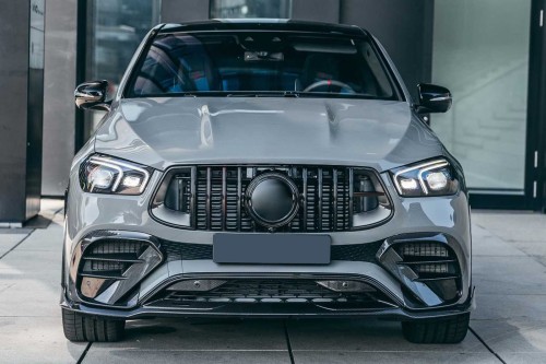 MERCEDES GLE W167 2019+ GRILL GT BRABUS STYLE CZARNY Z KAMERĄ