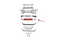 JEEP COMPASS II MP 2020+ PO FACELIFTINGU KRATKA DOLNA PRZEDNIEGO ZDERZAKA POD PDC 6VH23RXFAB / 6VH23GXHAB