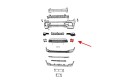 JEEP COMPASS II MP 2020+ PO FACELIFTINGU ZAŚLEPKA PRZEDNIEGO ZDERZAKA LEWA 68493438AA