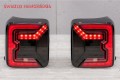 JEEP WRANGLER JL 2018+ LAMPY TYLNE LED CZARNE DYMIONE WERSJA EUROPEJSKA