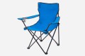 SKŁADANE KRZESŁO TURYSTYCZNE Z OPARCIEM NIEBIESKIE
