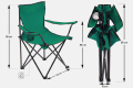 SKŁADANE KRZESŁO TURYSTYCZNE ZIELONE
