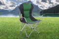SKŁADANE KRZESŁO TURYSTYCZNE CZARNO-ZIELONE