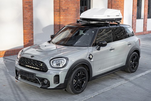 BOX DACHOWY BAGAŻNIK KUFER NA DACH 360L MODEL ROMA BIAŁY