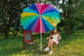 PARASOL PLAŻOWY OGRODOWY 225 cm