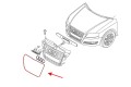 AUDI A4 / S4 B8 2007-2011 PRZED FACELIFTINGIEM RAMKA GRILLA CZARNA 8E0853651
