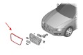 AUDI RS7 4G 2012-2015 PRZED FACELIFTINGIEM RAMKA GRILLA CHROMOWANA 4G8853653E
