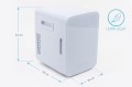 LODÓWKA BIUROWA 10L 12V Z FUNKCJĄ GRZANIA DO 50-65°C BIAŁA + GRATIS