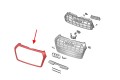 AUDI Q5 / SQ5 FY 2017-2020 PRZED FACELIFTINGIEM CZARNA RAMKA GRILLA 80A853651C