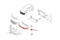 KIA CARENS IV RP 2013-2016 PRZED FACELIFTINGIEM KRATKA PRZEDNIEGO ZDERZAKA ŚRODKOWA 86561A4000