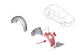 BMW iX3 G08 2020+ NADKOLE PRZEDNIE PRAWE CZĘŚĆ PRZEDNIA 51717445682