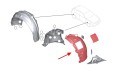 BMW SERIA 3 F30 F31 2011-2018 NADKOLE PRZEDNIE PRAWE CZĘŚĆ PRZEDNIA 51717260726