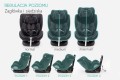 FOTELIK SAMOCHODOWY OBROTOWY 360° CZARNY 40-150 CM i-Size R129 + ISOFIX
