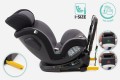 FOTELIK SAMOCHODOWY OBROTOWY 360° CZARNO-SZARY 40-150 CM i-Size R129 + ISOFIX