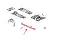 HONDA CIVIC X 2016-2019 SEDAN PRZED FACELIFTINGIEM POSZYCIE PROGU LISTWA PRAWA 71800TGGA00