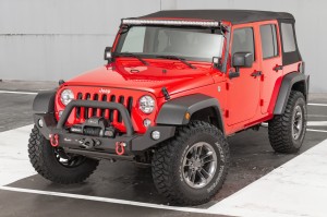 JEEP WRANGLER JK 2007-2018 MOCOWANIE ŚWIATEŁ DODATKOWYCH 52'' NA SŁUPEK PRZEDNI
