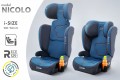 NICOLO FOTELIK SAMOCHODOWY PODSTAWKA 2w1 I SIZE 100-150 CM R129