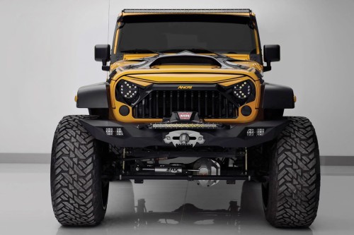 JEEP WRANGLER JK 2007-2018 ZDERZAK PRZEDNI Z LED MODEL TAIPAN