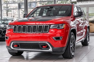 JEEP GRAND CHEROKEE IV WK2 2017-2021 PO DRUGIM FACELIFTINGU ZAŚLEPKA HALOGENU KRATKA ZDERZAKA LEWA CHROM 68261711AA 