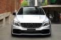 MERCEDES C-CLASS W205 2019-2021 PO FACELIFTINGU GRILL GT PANAMERICANA SREBRNY