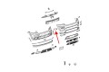 JEEP GRAND CHEROKEE IV WK2 2017-2021 PO FACELIFTINGU RAMKA HALOGENU KRATKA ZDERZAKA CZARNA PRAWA 5YL30TZZAA