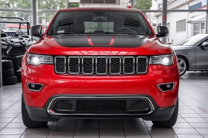 JEEP GRAND CHEROKEE IV WK2 2017-2021 PO LIFTINGU KRATKA ATRAPA PRZEDNIEGO ZDERZAKA BEZ RADARU 68310777AB