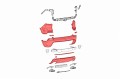 JEEP CHEROKEE V KL 2018-2023 PO FACELIFTINGU KOMPLETNY ZDERZAK TYLNY Z 4xPDC 68407957AA