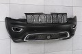 JEEP GRAND CHEROKEE IV WK2 2017-2021 PO DRUGIM FACELIFTINGU KOMPLETNY ZDERZAK PRZEDNI GÓRNY Z PDC BEZ SPRYSKIWACZY Z GRILLEM 68333498AA