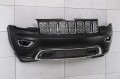 JEEP GRAND CHEROKEE IV WK2 2017-2021 PO DRUGIM FACELIFTINGU KOMPLETNY ZDERZAK PRZEDNI BEZ PDC BEZ SPRYSKIWACZY Z CHROMOWANYM GRILLEM 68333498AA