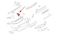 VOLVO XC60 I 2008-2013 PRZED FACELIFTINGIEM ŚLIZG ZDERZAKA PRZEDNIEGO PRAWY VOLVO 30763436