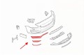 VOLVO V60 I 2013-2018 PO FACELIFTINGU KRATKA PRZEDNIEGO ZDERZAKA Z PDC PRAWA 31353655