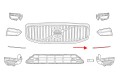 VOLVO XC60 II 2017-2021 PRZED FACELIFTINGIEM LISTWA PRZEDNIEGO ZDERZAKA CZARNA LEWA 31407981