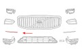 VOLVO XC60 II 2017-2021 PRZED FACELIFTINGIEM LISTWA PRZEDNIEGO ZDERZAKA CZARNA PRAWA 31407982