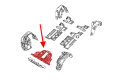 FIAT 500X 2014-2024 OSŁONA PŁYTA POD SILNIK Z KOMPLETEM ŚRUB 68248089AA