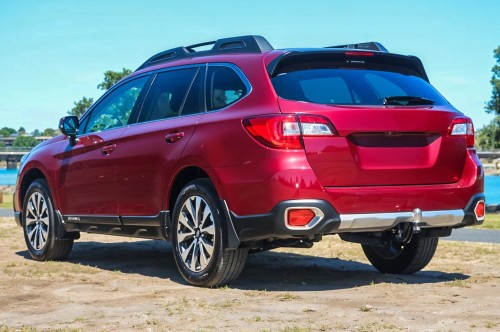 SUBARU OUTBACK V BS 2014-2020 CHROMOWANE NAKŁADKI LAMP ZDERZAKA TYLNEGO