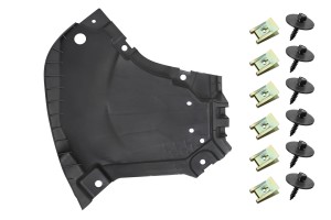 MERCEDES E-CLASS C238 2017-2020 Z PAKIETEM AMG LINE OSŁONA DOLNA PRZEDNIEGO ZDERZAKA LEWA Z KOMPLETEM ŚRUB A2135201100