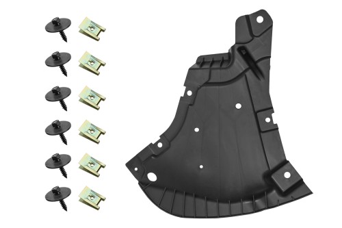 MERCEDES E-CLASS W213 2016-2020 PRZEDFACELIFTINGIEM OSŁONA PRZEDNIEGO ZDERZAKA LEWA Z KOMPLETEM ŚRUB A2135202500