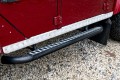 LAND ROVER DEFENDER 110 STOPNIE BOCZNE PROGI RURY STYL SVX SREBRNE