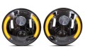JEEP WRANGLER JL 2018+ LAMPY LEDOWE PRZEDNIE 7'' MODEL CALIFORNIA 80W 6000 LUMENÓW