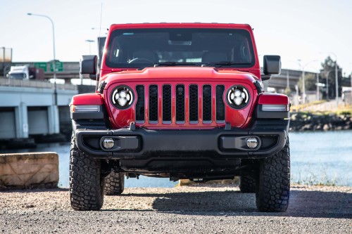 JEEP WRANGLER JL 2018+ LAMPY LEDOWE PRZEDNIE 7'' MODEL CALIFORNIA 80W 6000 LUMENÓW