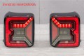 JEEP WRANGLER JL 2018+ LAMPY TYLNE LED CZARNE WERSJA EUROPEJSKA