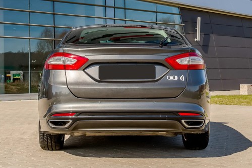 FORD MONDEO MK5 V 2014-2019 SEDAN PRZED FACELIFTINGIEM SPOILER TYLNEGO ZDERZAKA DS7Z17K922CA