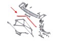 BMW SERIA 4 F32 F33 F36 2013-2020 BELKA POPRZECZNA ŁĄCZNIK V WZMOCNIENIE CZOŁOWE PASA PRZEDNIEGO 51647245789