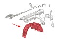 JEEP GRAND CHEROKEE V WL 2021+ MATERIAŁOWE NADKOLE PRZEDNIE LEWE 68376700AD