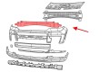 JEEP GRAND CHEROKEE V WL 2021+ ABSORBER ZDERZAKA PRZEDNIEGO GÓRNY 68481852AD
