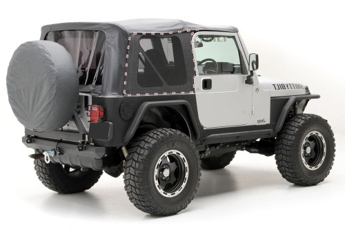 JEEP WRANGLER TJ 1997-2006 PRAWA BOCZNA SZYBA DACHU MIĘKKIEGO