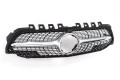MERCEDES A-CLASS W177 2018+ Z KAMERĄ GRILL DIAMOND SREBRNY