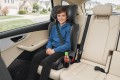 EZIO FOTELIK SAMOCHODOWY EKOSKÓRA PODSTAWKA 2w1 I SIZE 100-150 CM R129 ISOFIX