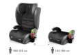 SALVATORE FOTELIK SAMOCHODOWY EKOSKÓRA PODSTAWKA 2w1 I SIZE 100-150 CM R129